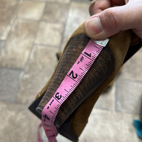 Asos Suede Leather Heel ankle boot sz 7 - Picture 8 of 8